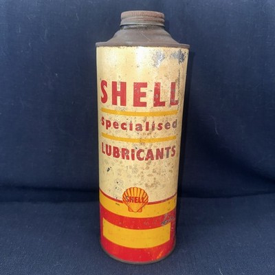Shell Specialised Lubricants Motor Oil 1 Quart Australian Tin Vintage