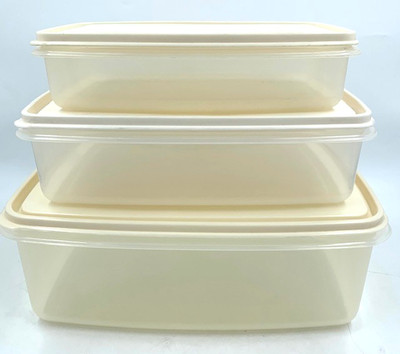 Rubbermaid Nesting Servin Saver Food Storage Container LOT # 6 #7 #8 w/Lids VTG