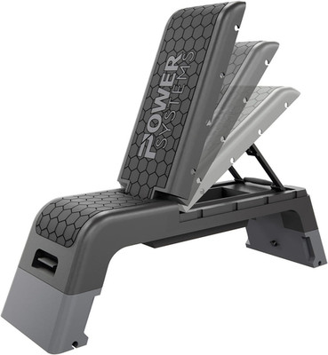 Step Bench & Weight Bench | Aerobic Platform & Plyo Box for Cardio, Strength | C