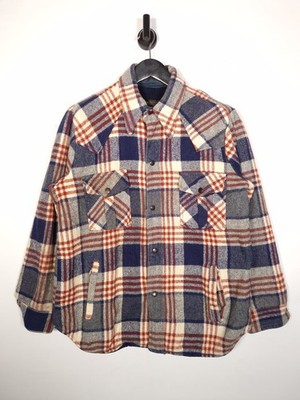 JCPenney Hemdjacke Größe M Oversized kariert kariert Druckknopf Flanell