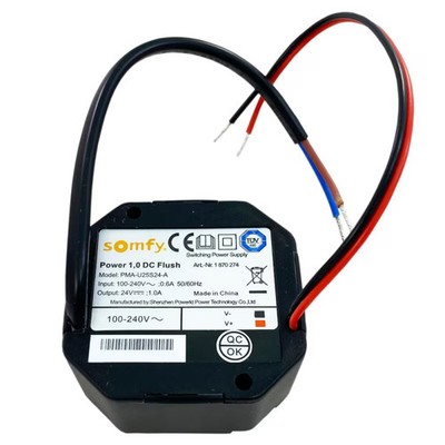 Somfy Power 1,0 DC Flush geregeltes Netzteil, 24V (1870274)