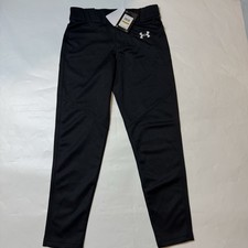 Under Armour Baseball Pants Youth MED Tapered Stain Release Athletic 1347