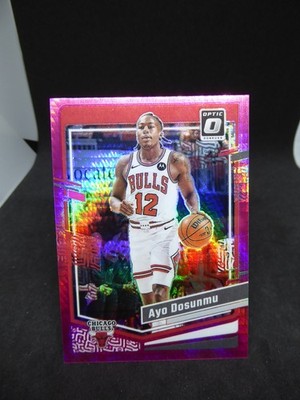 2023-24 Panini Donruss Optic - Ayo Dosunmu Pink Hyper - Bulls /T-wolves #24