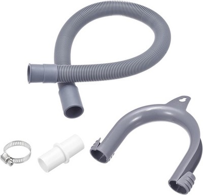 MECCANIXITY Washing Machine Drain Hose Extension Kits 1.97ft Gray 0.6m, 