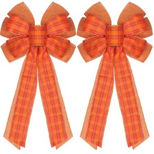 Fall Decorations for Home,2Pcs approx: 11.4in x 19.6in/29cm x 50cm, Orange