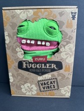 FUGGLER Funny Ugly Monster Vacay Vibes Smiley O Riley Green Plush Toy Zuru