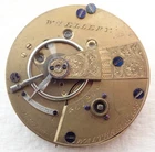 ANTIQUE 18s WALTHAM WM ELLERY MODEL 1857 KEY WIND POCKET WATCH MOVEMENT