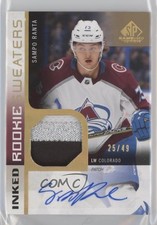 2021 SP Game Used Rookie Sweaters Inked 25/49 Sampo Ranta #RS-SR Patch Auto 0d6j