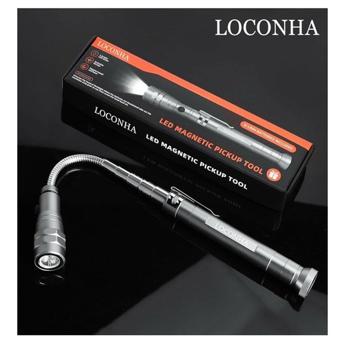 Loconha LED Mganetic Extendable Pick Up Tool With 4 Batteries - Extends To 22.5” - Picture 4 of 4