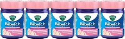 Vicks BabyRub 50ml Soothe and Relax your baby (pack of 5 )