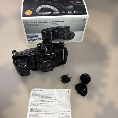 As-Is Untested Blackmagic Pocket Cinema Camera 4K BMPCC4K MFT Body SmallRig Cage