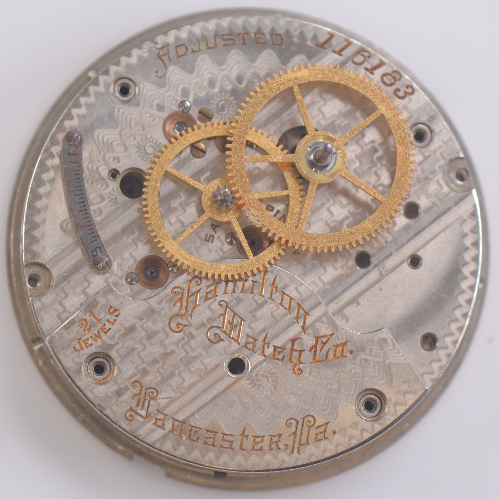 HAMILTON POCKET WATCH MOVEMENT PARTS SIZE 18