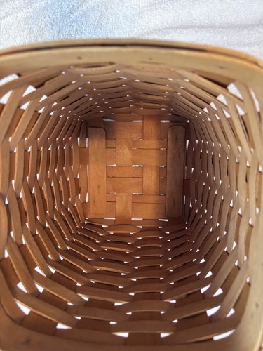 Longaberger 2001 Large Spoon Basket With Liners And Protector W/ Signatures - 第 7/9 張圖片