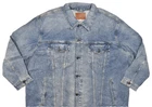 Lucky Brand Men's Trucker Denim Button Jacket Cotton Blend Blue Size 4XLT NEW