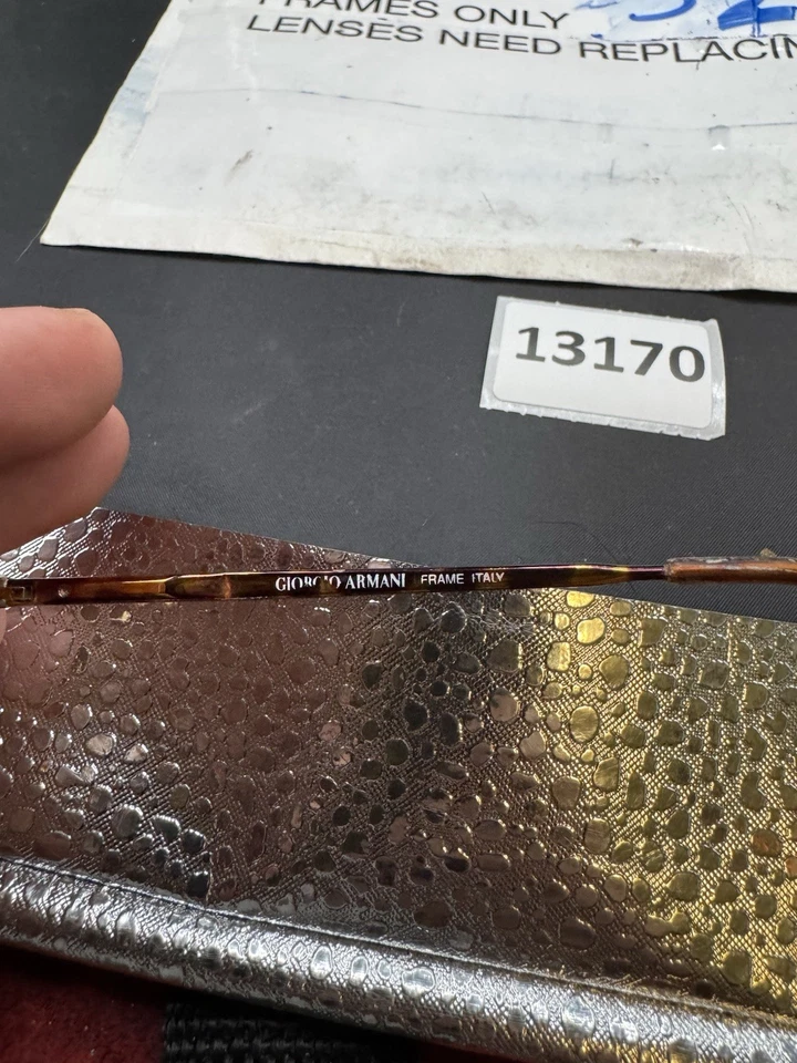 Monturas de gafas vintage Giorgio Armani 49-19 135 163-825 hechas en Italia de colección Foto 3 de 4