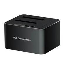USB 3.0 SATA HDD SSD Docking Station Clone Duplicator 2.5"/3.5" Hard Drive b