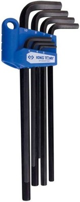 King Tony 8PC Extra Long Metric Hex Key Set Black Made in Taiwan 20208MY