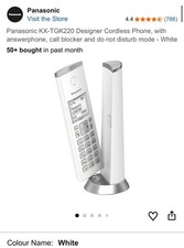 White Panasonic Landline Home Phone Telephone PNLC1080