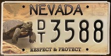 2022 Nevada WILDLIFE RESPECT AND PROTECT License Plate