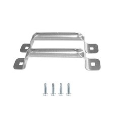  2 PCS Garage Door Bottom Lift Handle, Galvanized Steel,Garage Door Lift Han...