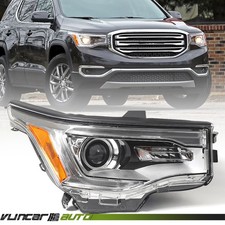 For Gmc Acadia 2017-2019 W/ Led Drl Chrome Halogen Headlight Passenger Right