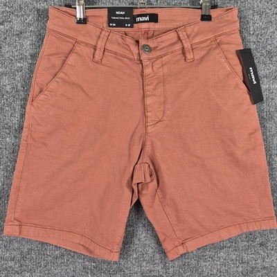 Mavi Noah Tailored Twill Chino Shorts Baked Clay