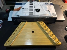 First Act Acoustic Wooden Lap Harp in Box w/ All Song Lesson Cards & Tuner Pick