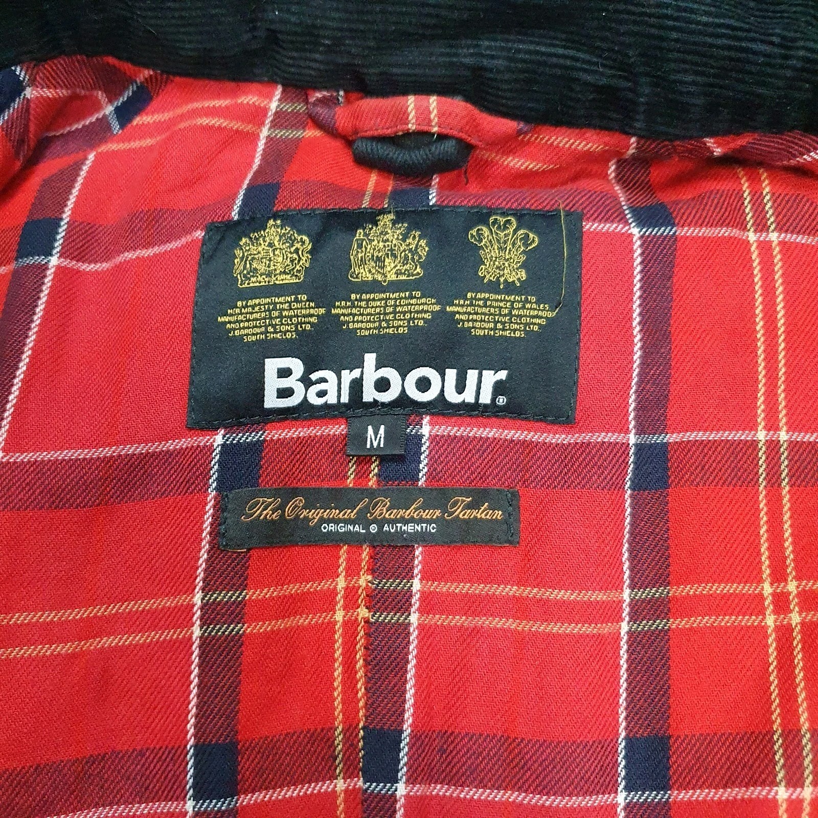Barbour Ashby Wax Jacket Men’s UK Medium Black Waxed Rain Coat Longer Sleeves image 9