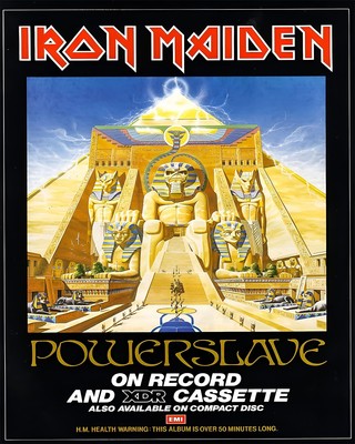 Iron Maiden Powerslave Poster - Ägyptische Wandkunst - 12X16/16X20/18X24/24X36