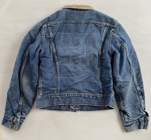 70’s Lee Storm Rider Union Made Blanket Lined Raw Denim Size 38S / Small Jacket - Picture 6 of 12