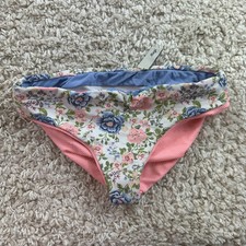 MAAJI Girls Reversible Bikini Swim Bottom Floral / Stripe Size 6   See Photos