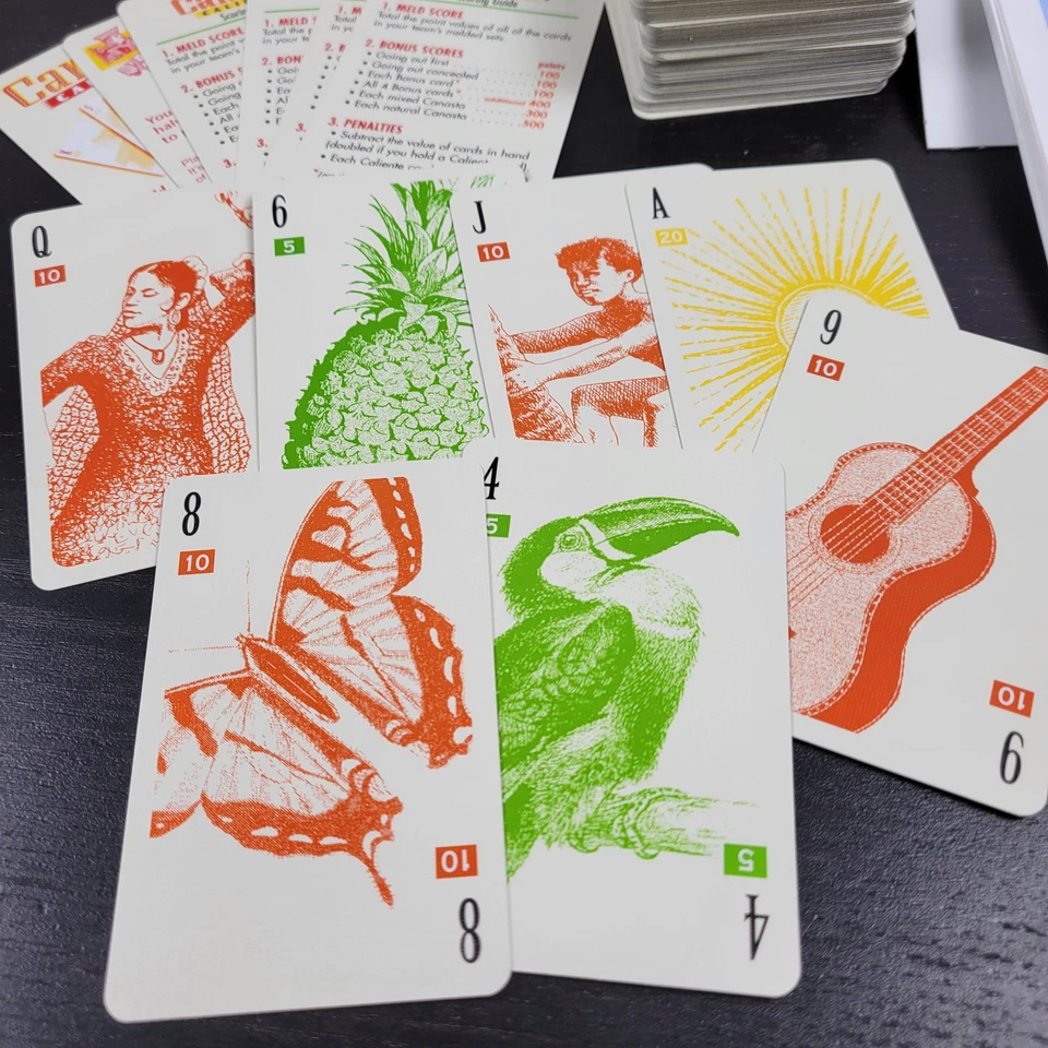 Canasta Caliente Official Version Card Game 2001 Parker Brothers Open COMPLETE - Image 4 of 4