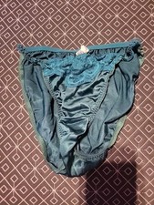 JcPenny Vintage Rare Nylon Green Lace Panties W/Flower Size Sm