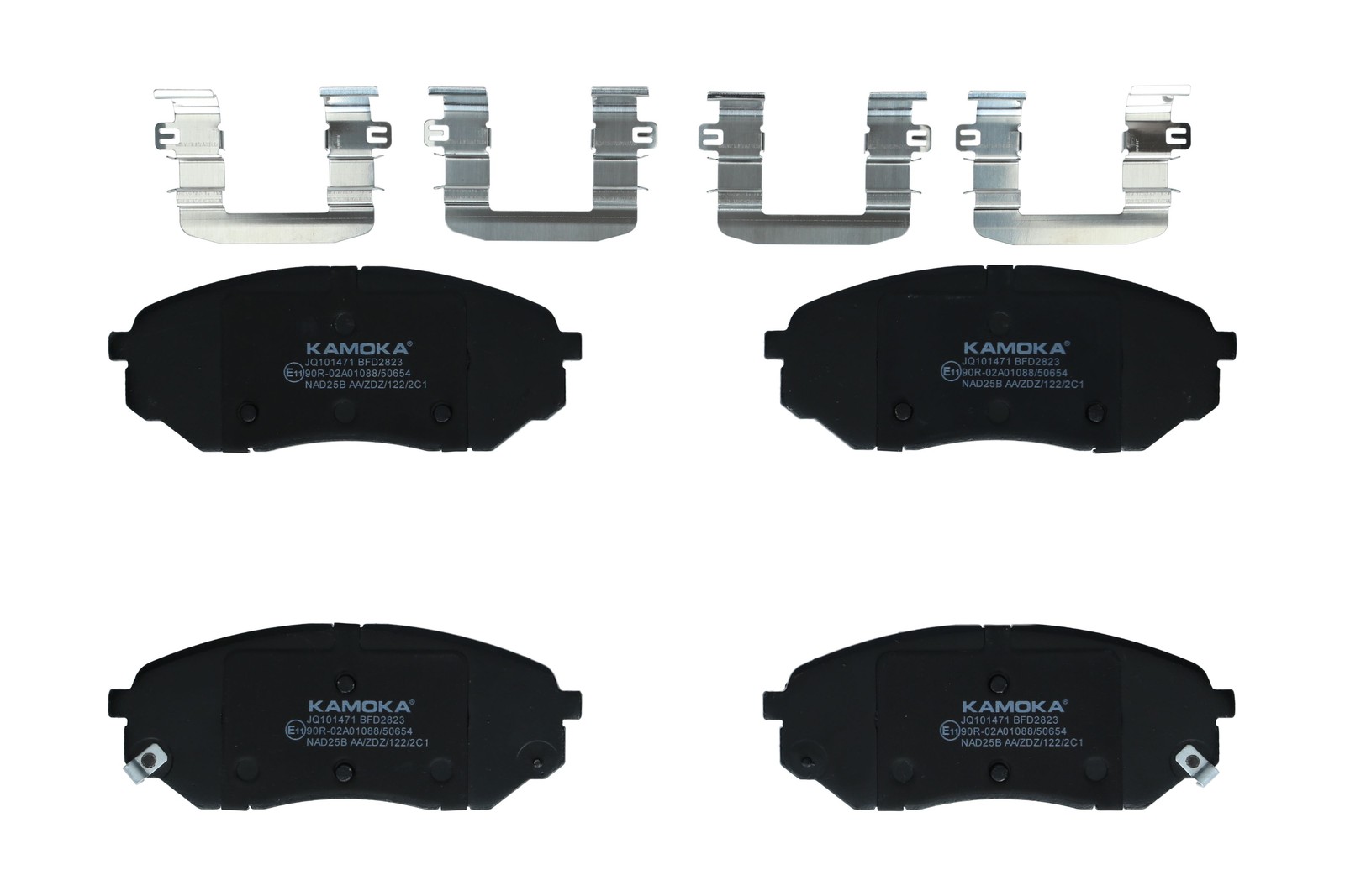Fits KAMOKA JQ101471 HAM PADS. BEFORE. (WITHOUT SENSOR) KIA SORENTO III 15'->