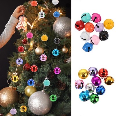 20pcs Home Party Weihnachtsbaum DIY dekorative Glocken Dekoration (bunt)