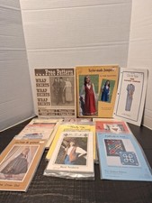 VINTAGE LOT OF 14 QUILT  EMBROIDERYP VEST PATTERNS NEW and more