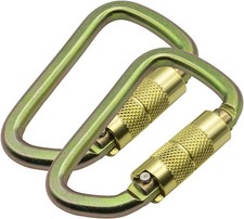 Auto Locking Carabiner 30KN 6500lbs Heavy Duty Large Clip Climbing Carabiner Twi