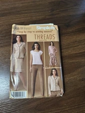 Simplicity Threads 4368 Skirt Pants Top Jacket P5  12-20 UNCUT FF Sewing Pattern