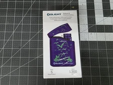 Olight Baton 4 Premium Nocturnal Sentinel Flashlight, Charging Case, 1300 Lumen