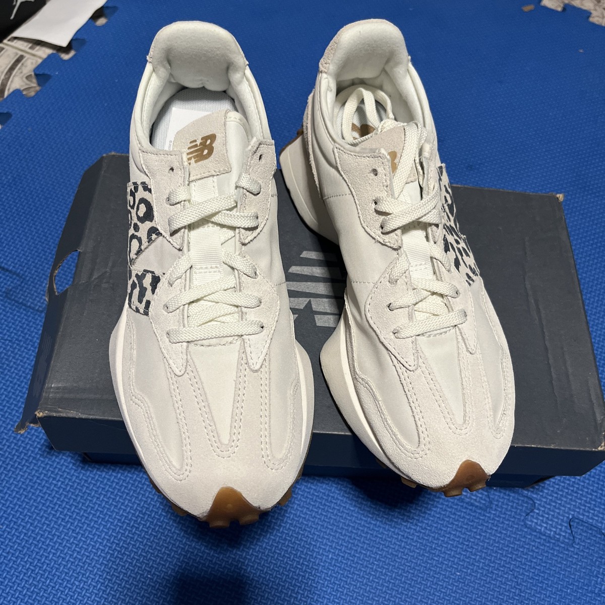 New Balance 327 Sea Salt Leopard Pantera Women Size 6 | eBay