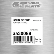 AA30088 ADAPTER FITTING fits JOHN DEERE (Surplus Open Box)