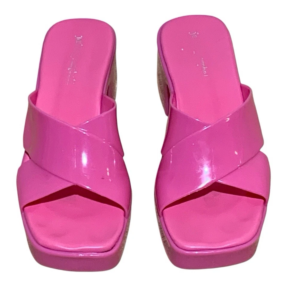 Sandalias Jeffrey Campbells Bubblegum para mujer talla 7 rosa Barbie plataforma tacón Foto 3 de 4