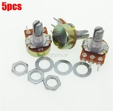 5Pcs 1K Ohm Linear Taper Panel Pot B1K 15Mm Rotary Potentiometer New Ic pm