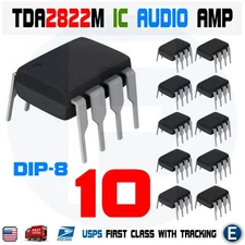 10pcs TDA2822M TDA2822 Dual Audio Power Amplifier Multipurpose Low Voltage Amp
