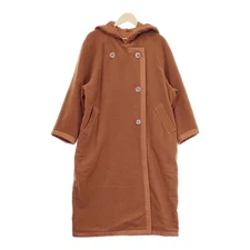 JURGEN LEHL Reversible coat J0184FC531 M Wool Cotton Silk Brown 4-1115A◆