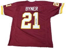 Earnest Byner Autographed Commanders Jersey JSA COA