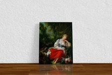 Francois Boucher "Sleeping shepherdess" Canvas Print Wall Art Home Decor