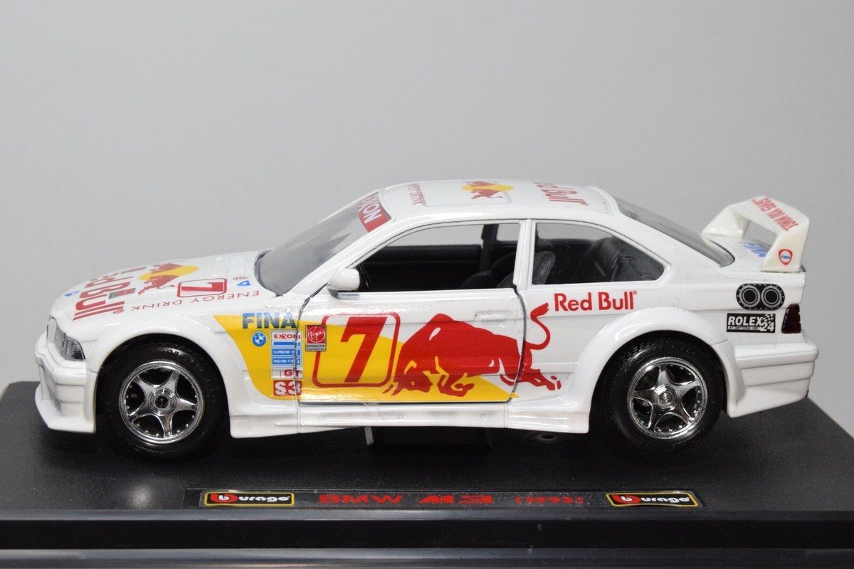B63 1:24 BBURAGO BURAGO 0544 BMW M3 E36 1993 DTM RALLY RED BULL