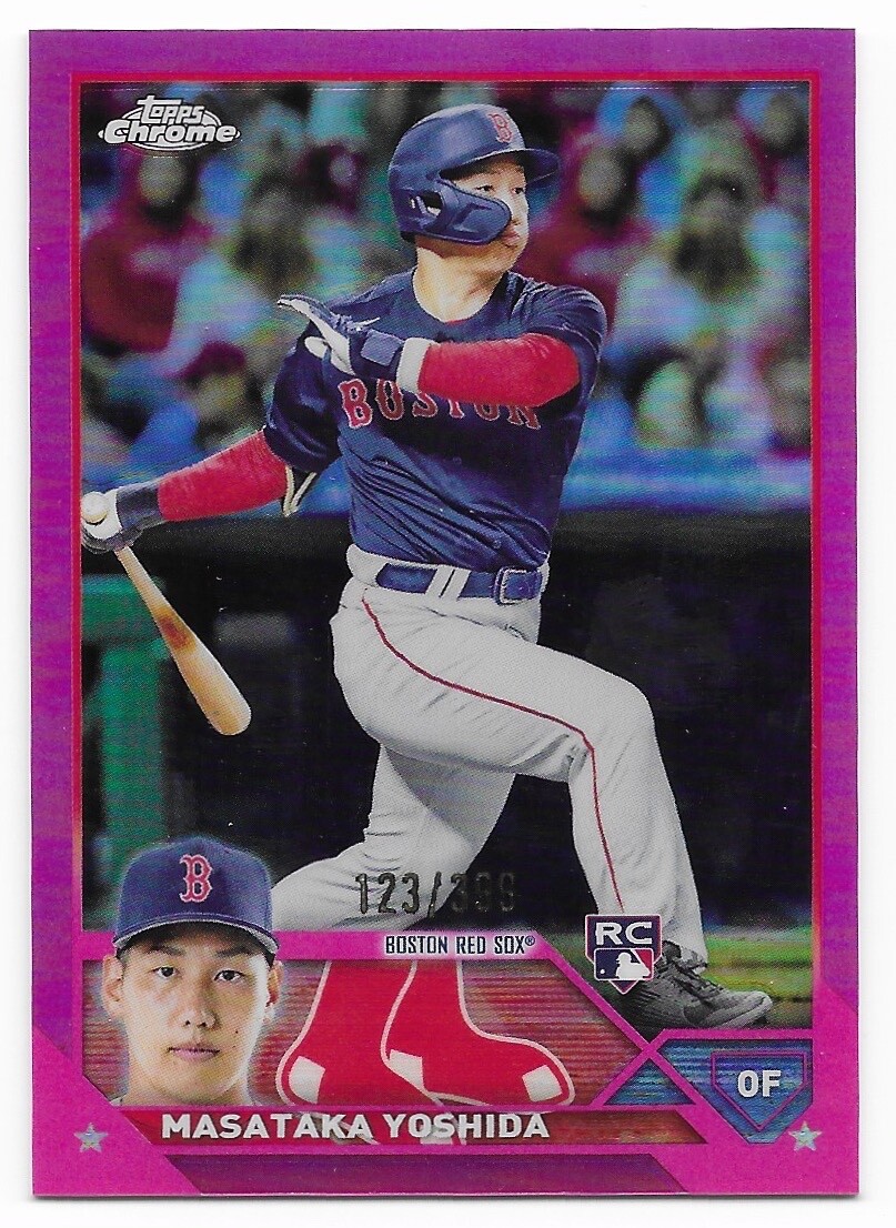 2023 Topps Chrome Magenta Refractor Masataka Yoshida #123/399 (167) Red Sox RC