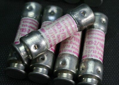 Five (5) Ferraz Shawmut TR3-2/10R Dual-Element Time-Delay Fuse 3-2/10A  NEW